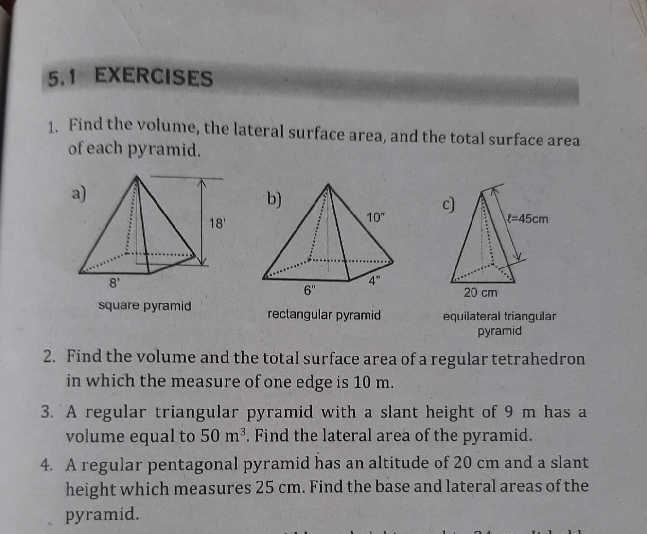 Question 1-4. Help me answer all of these. 5.1