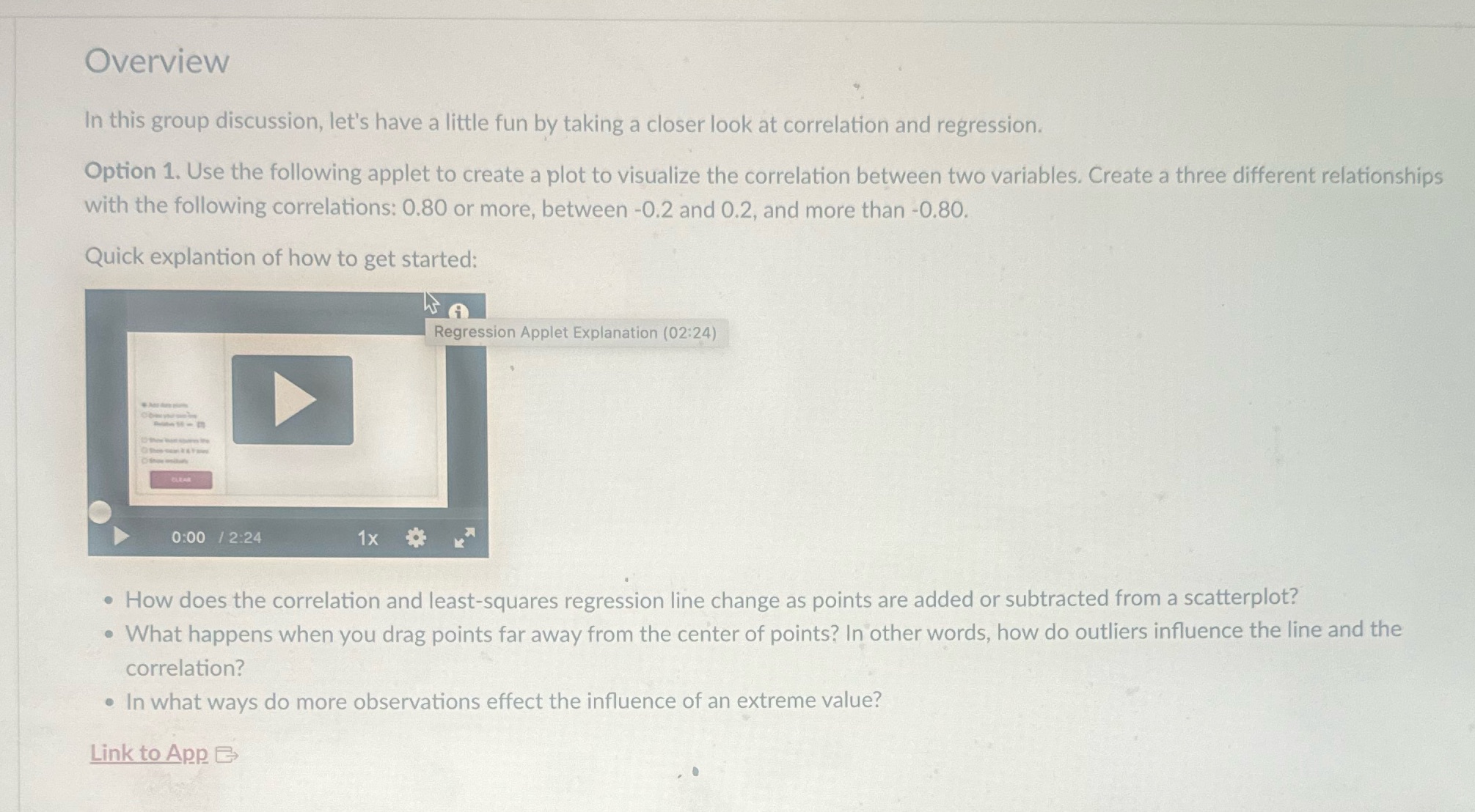 Overview In this group discussion, let's
