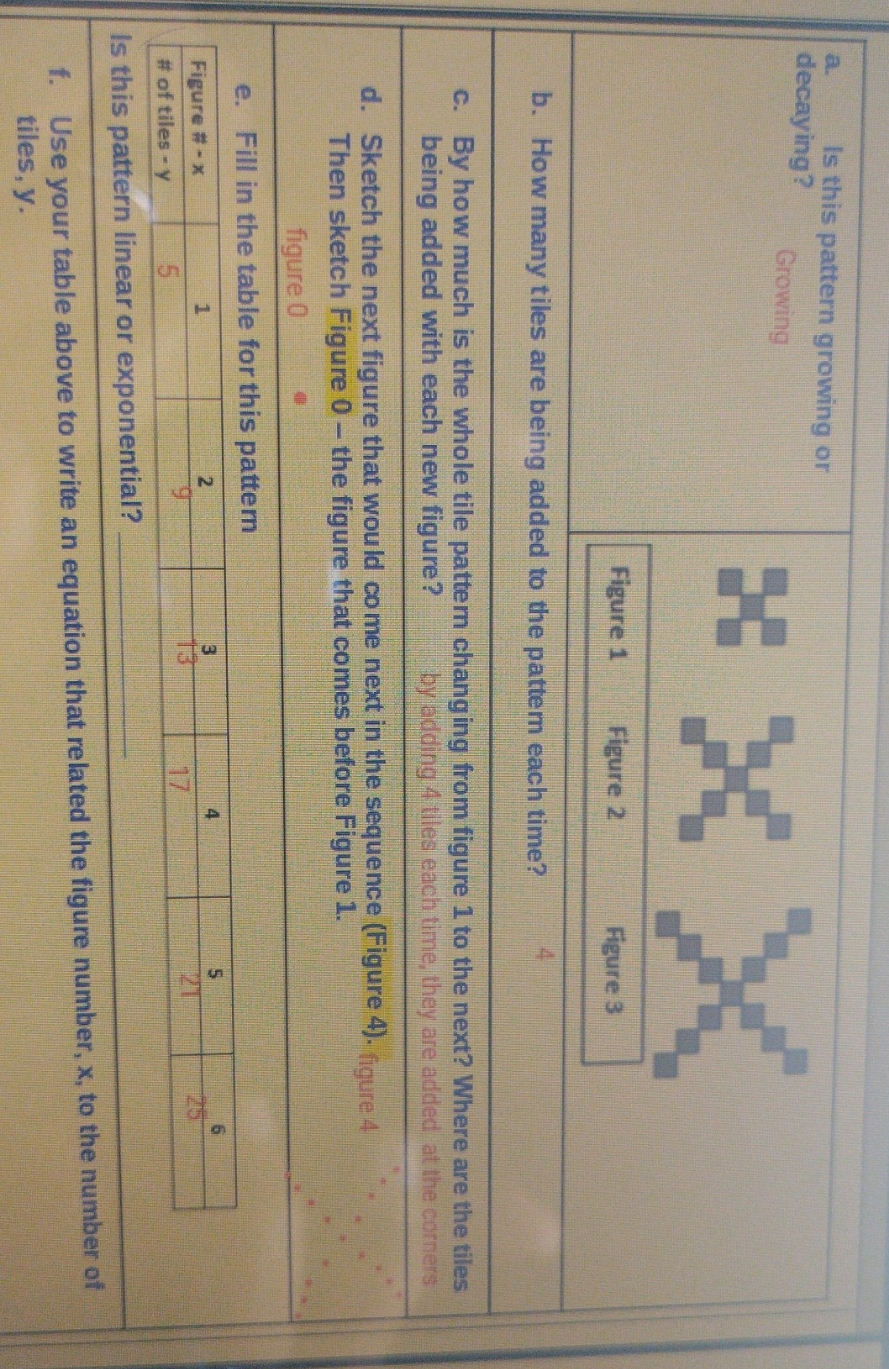 pattern investigation please answer below Is this