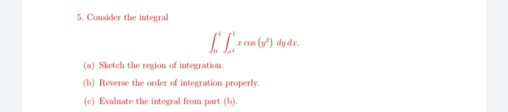 Please solve the following. Thanks 5. Consider