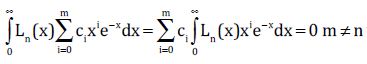 Prove Laguerre polynomials are orthogonal \f\f\f\f
