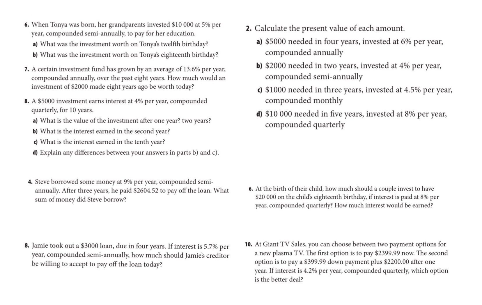 Please write the answers in a paper thank you. c.
