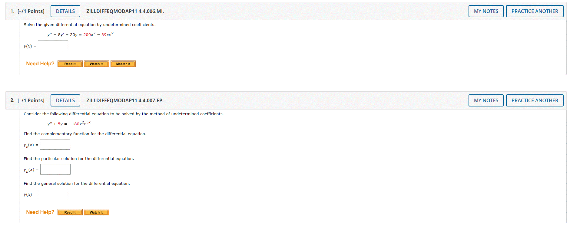the subject for this work is differential