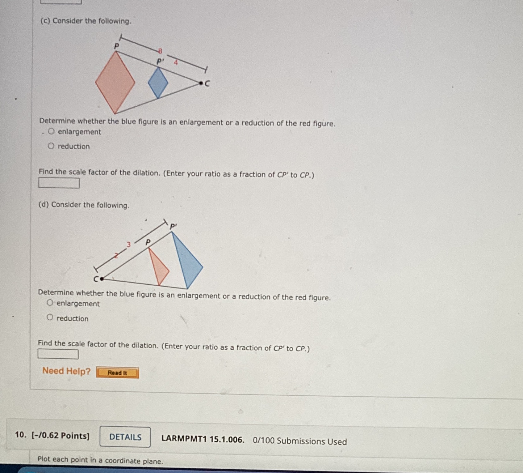 (c) Consider the following. Determine whether the