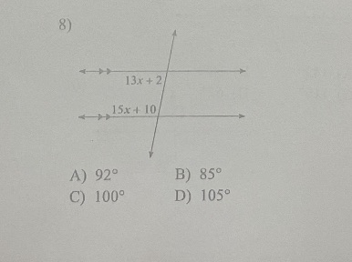 The the answer 105 \f