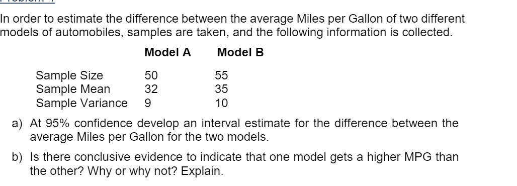 In order to estimate the difference between the