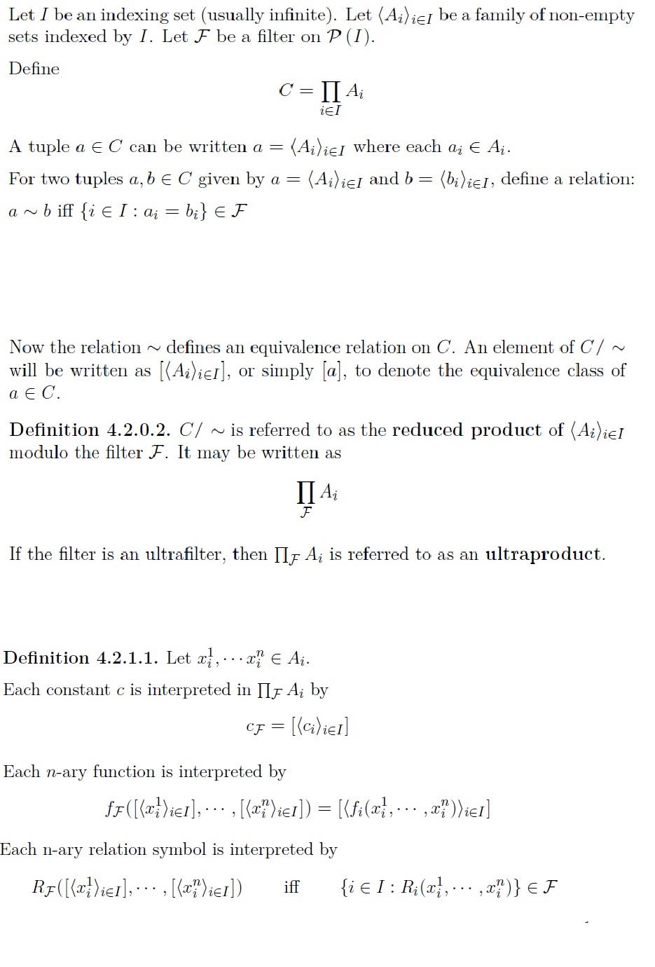 Ultraproducts in Topology. Let I be an indexing