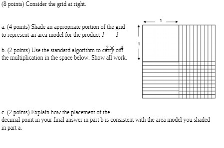 (8 points) Consider the grid at right. a. (4