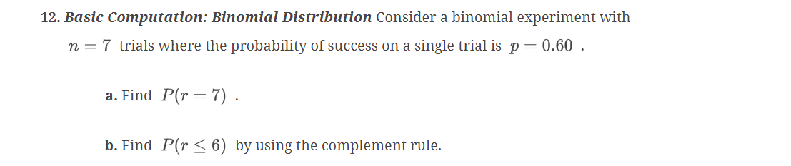 14. Basic Computation: Binomial Distribution