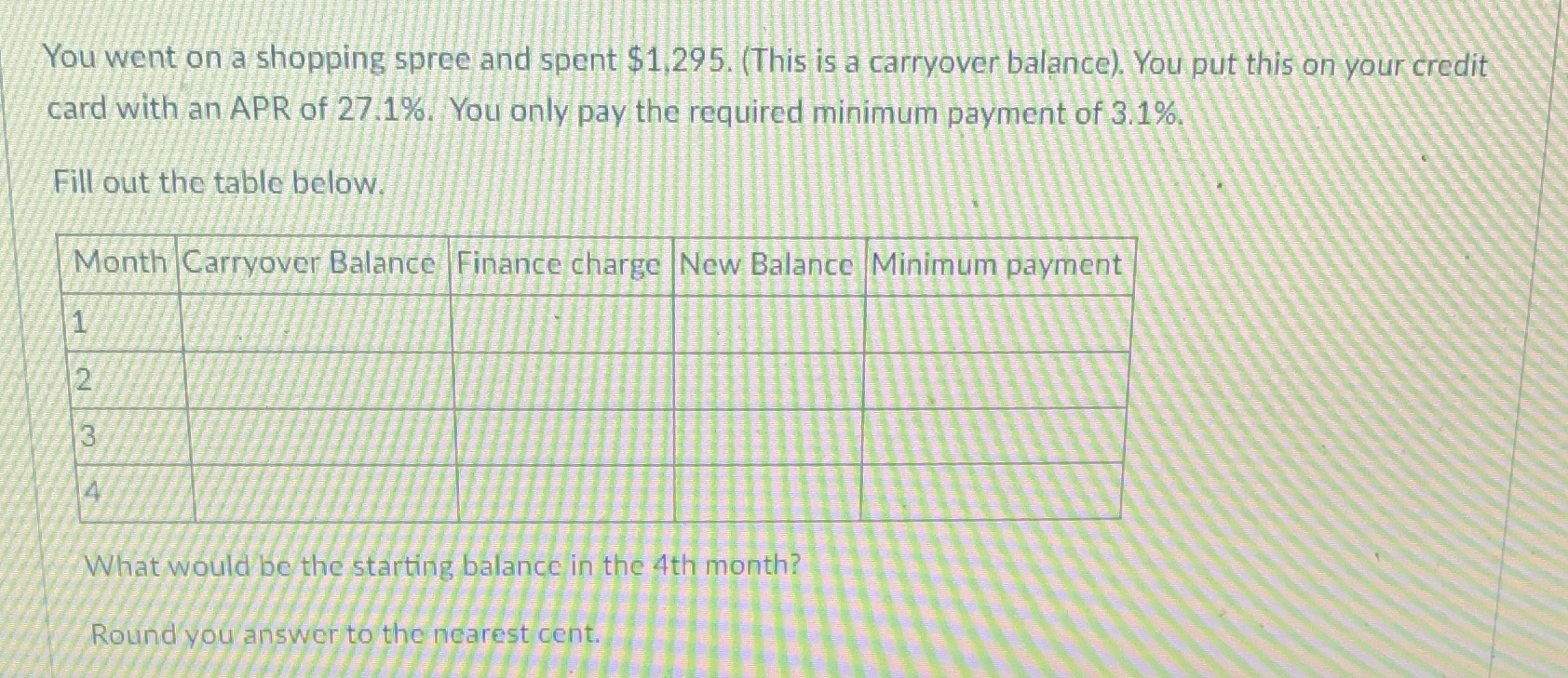 Please hurry!! You went on a shopping spree and