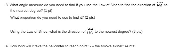 LLU 3. What angle measure do you need to find if