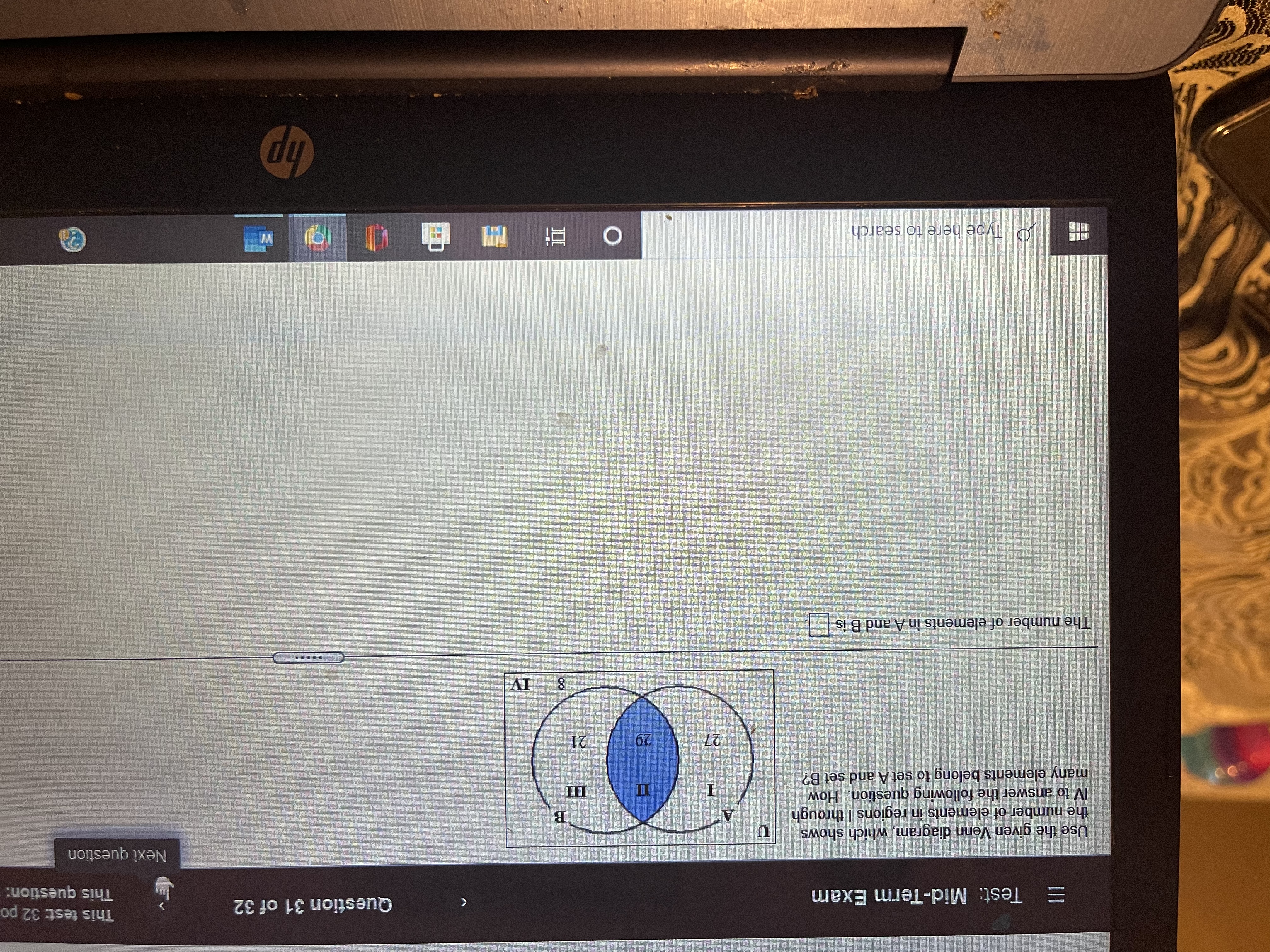 \f= Test: Mid-Term Exam Question 31 of 32 This