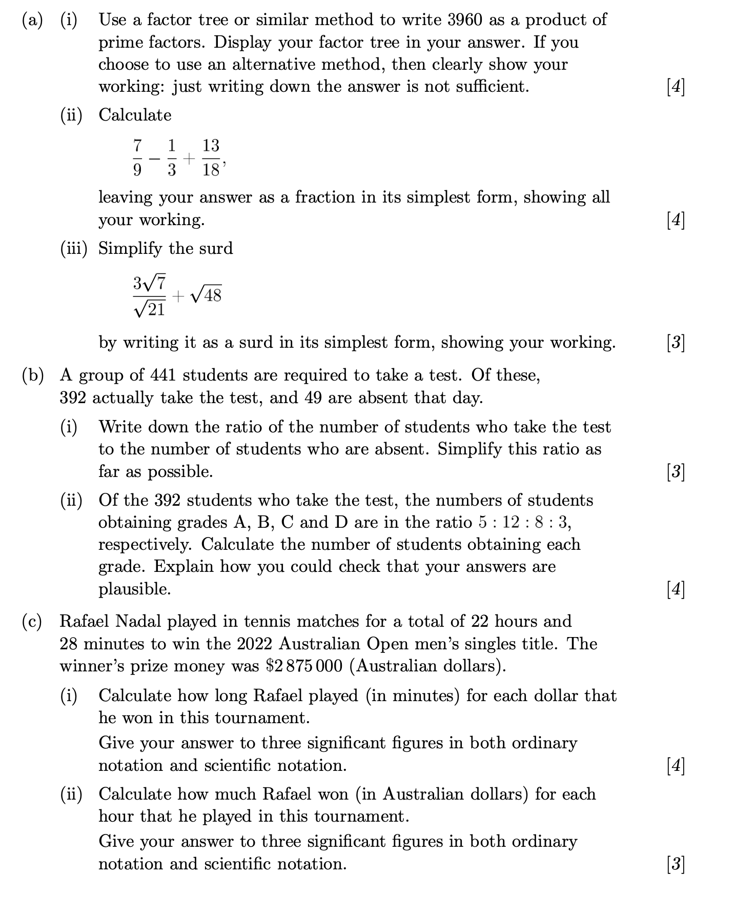 Hello, I have a Maths Question I have tried and