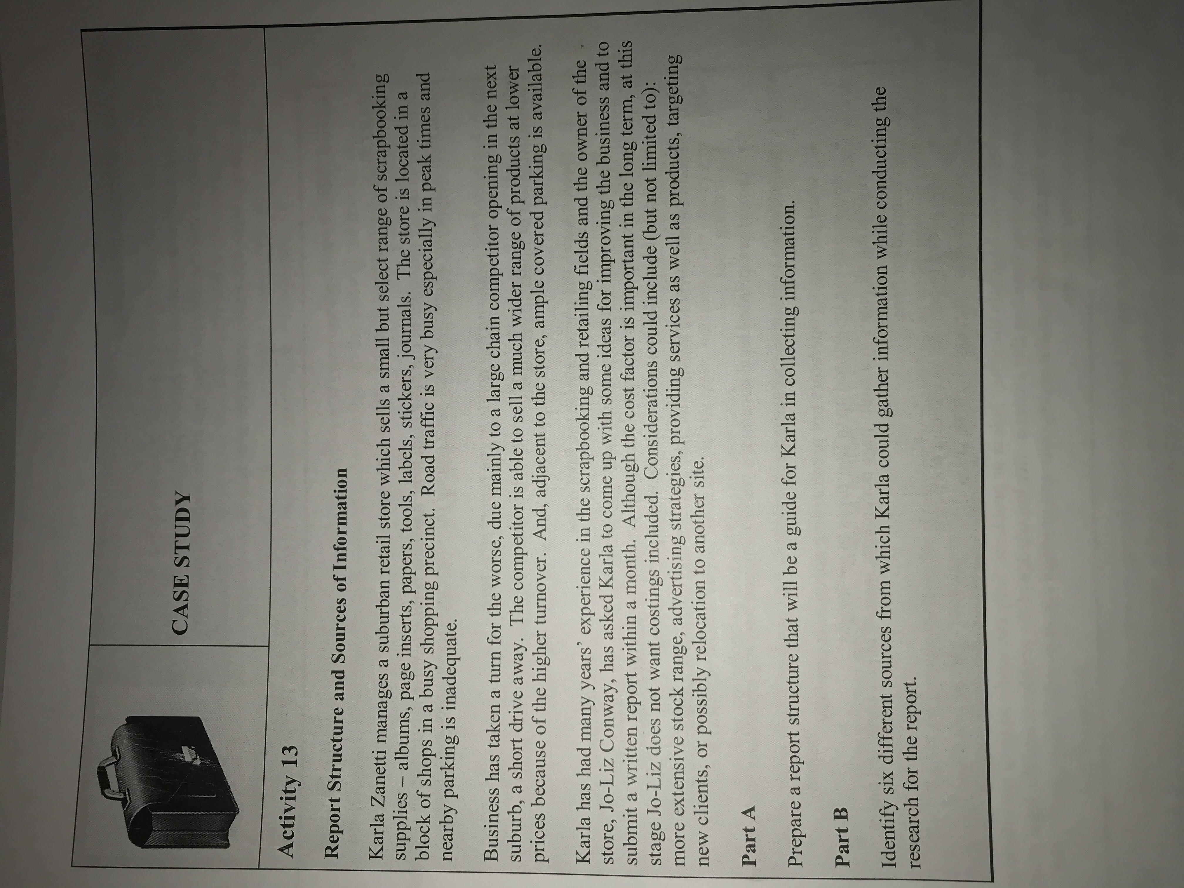 what the six different sources from which Karla