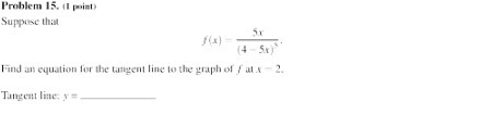 Problem 15. 10 piet Suppose that Find an equation