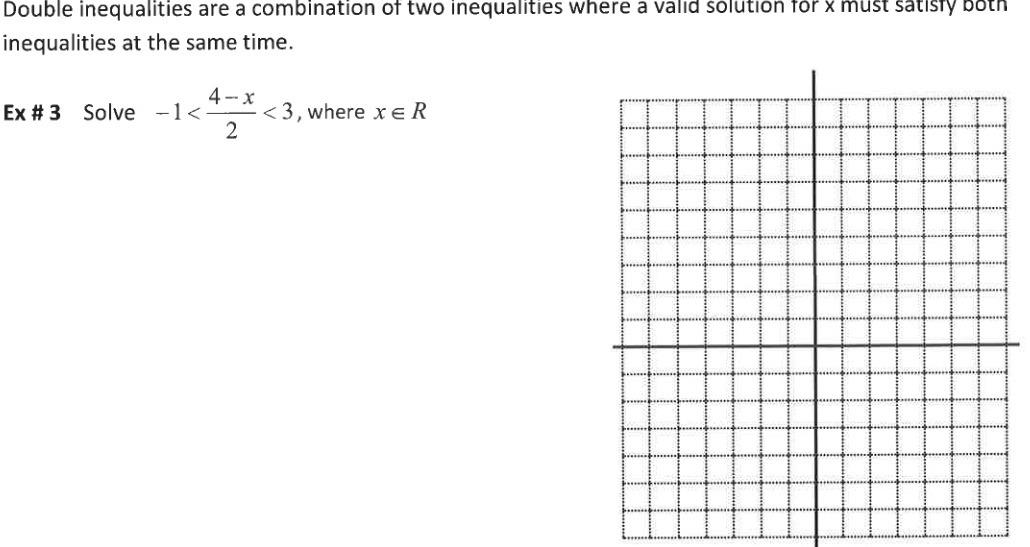 Double inequalities are a combination of two