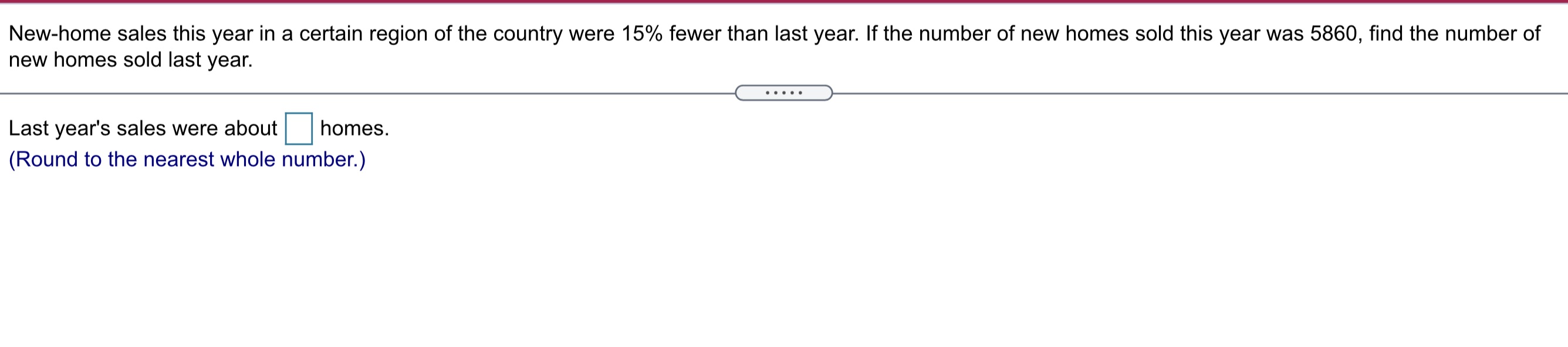 New-home sales this year in a certain region of