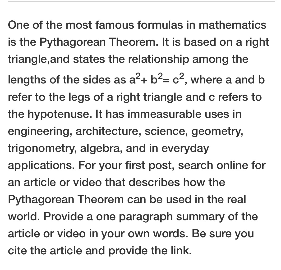 Please help One of the most famous formulas in