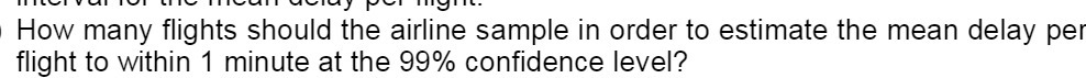 How many flights should the airline sample in