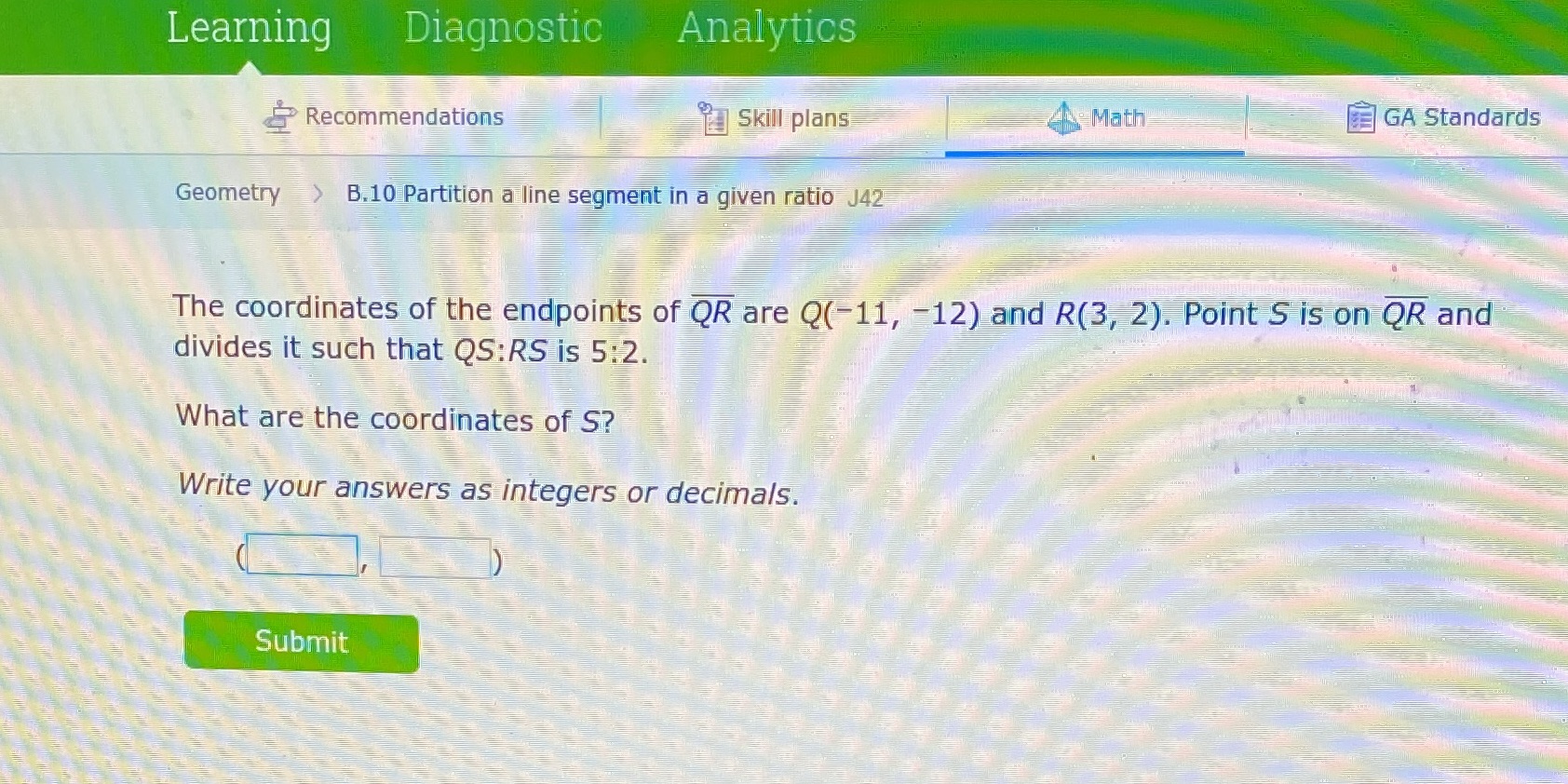 Does anybody know what the answer is to this in