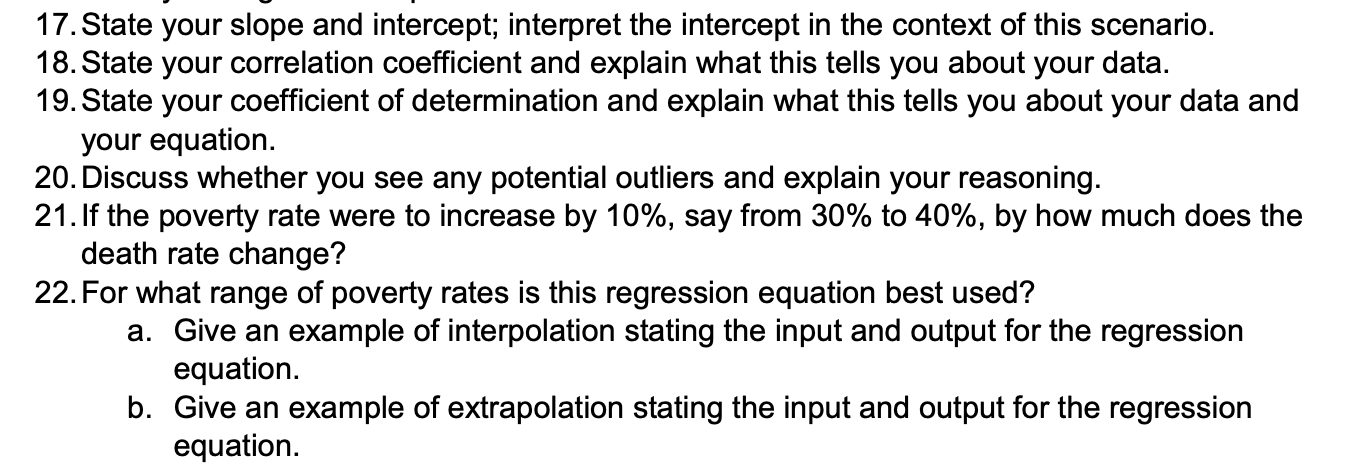 Death Rate for Cancer Patients y = 2.1959x R2 =