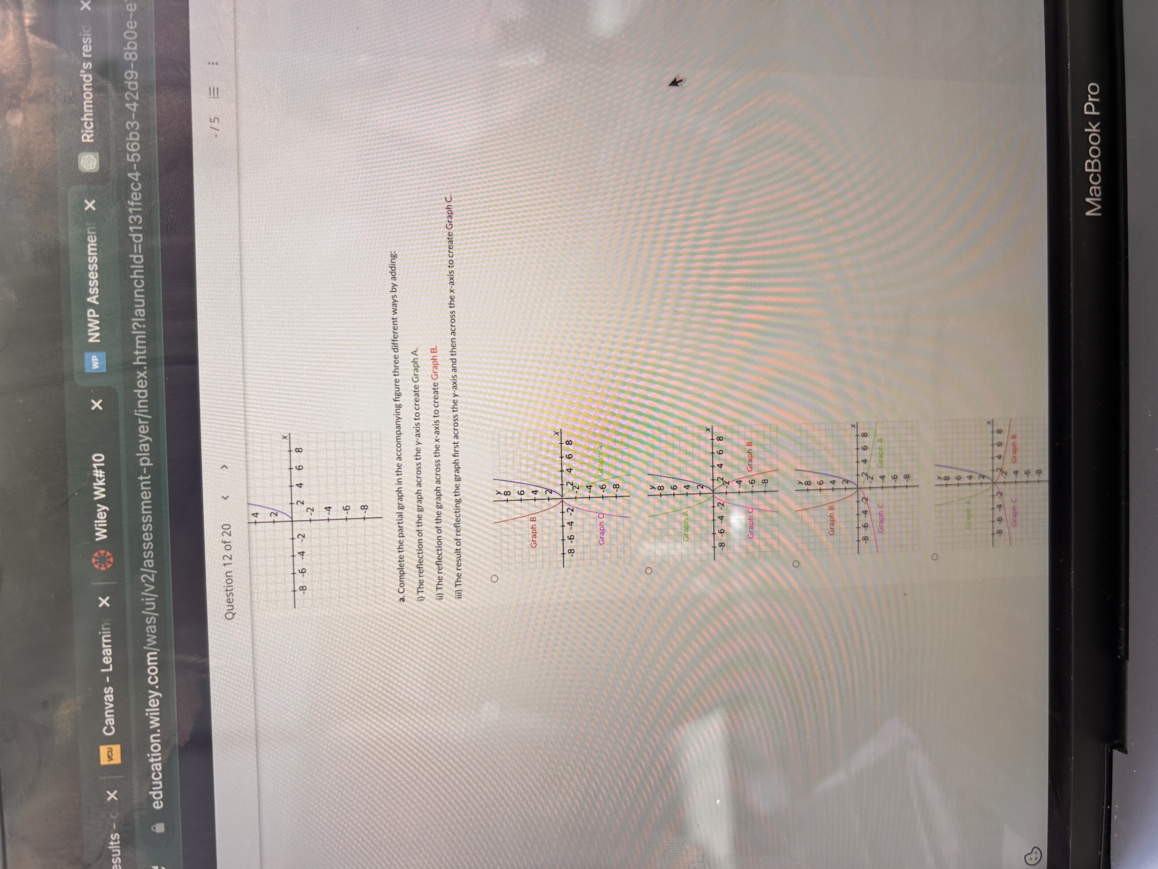 Please help. -8 -6 -4 -2 2 4 6 8 Graph C -6 Graph