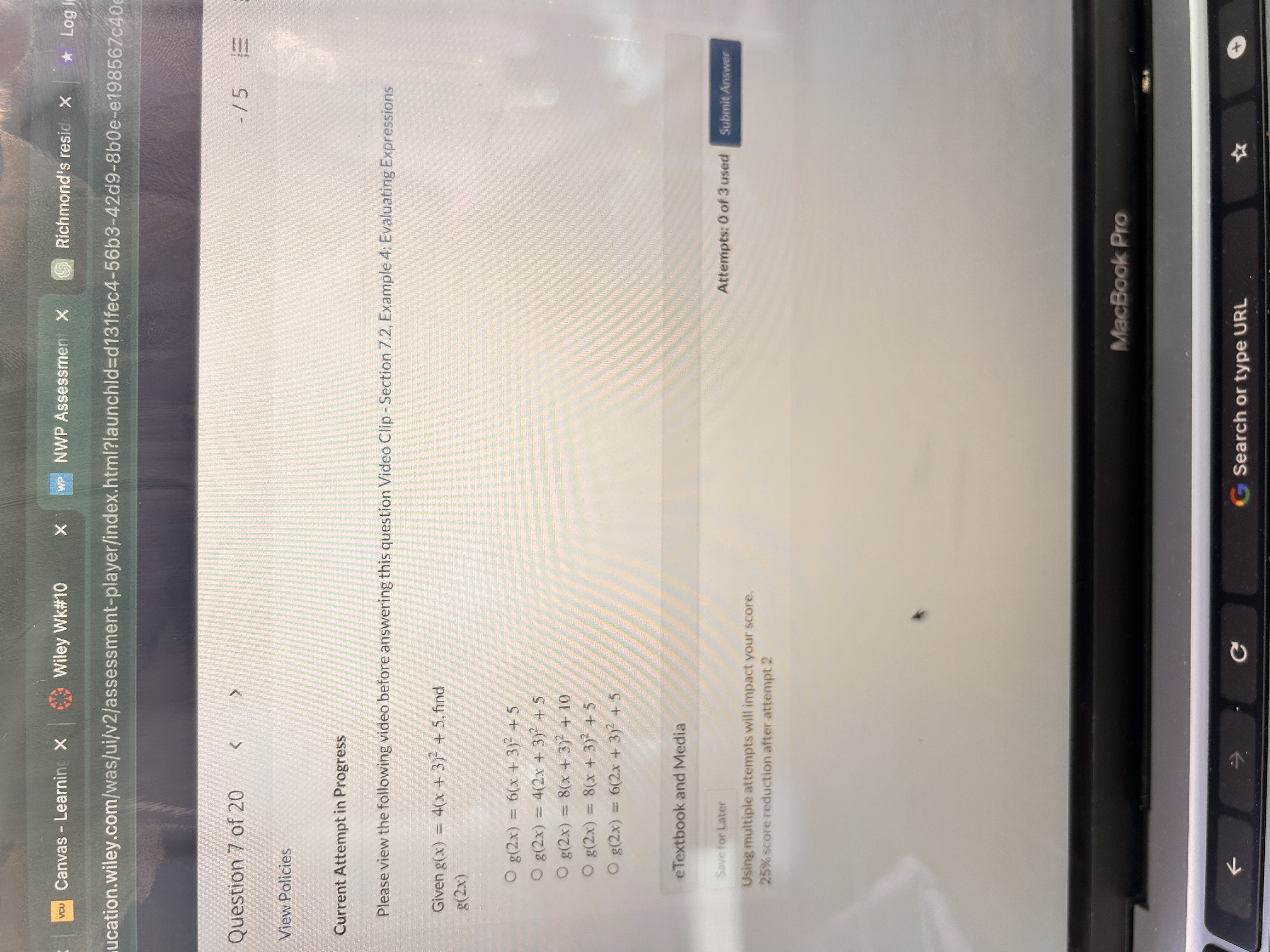 Please help. -8 -6 -4 -2 2 4 6 8 Graph C -6 Graph