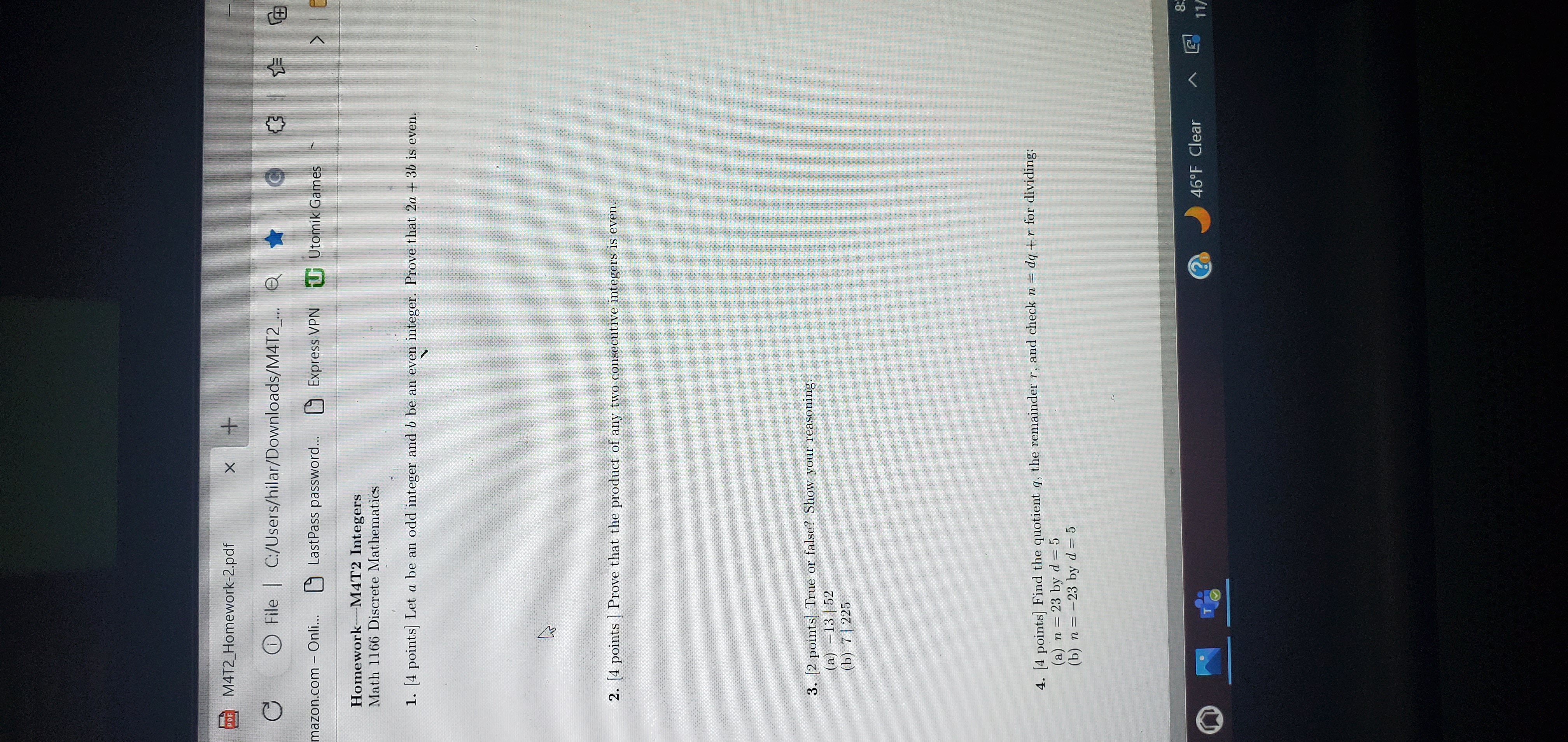 ODD M4T2_Homework-2.pdf X + C File |