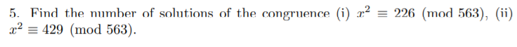 i and ii, please show all the steps 5. Find the