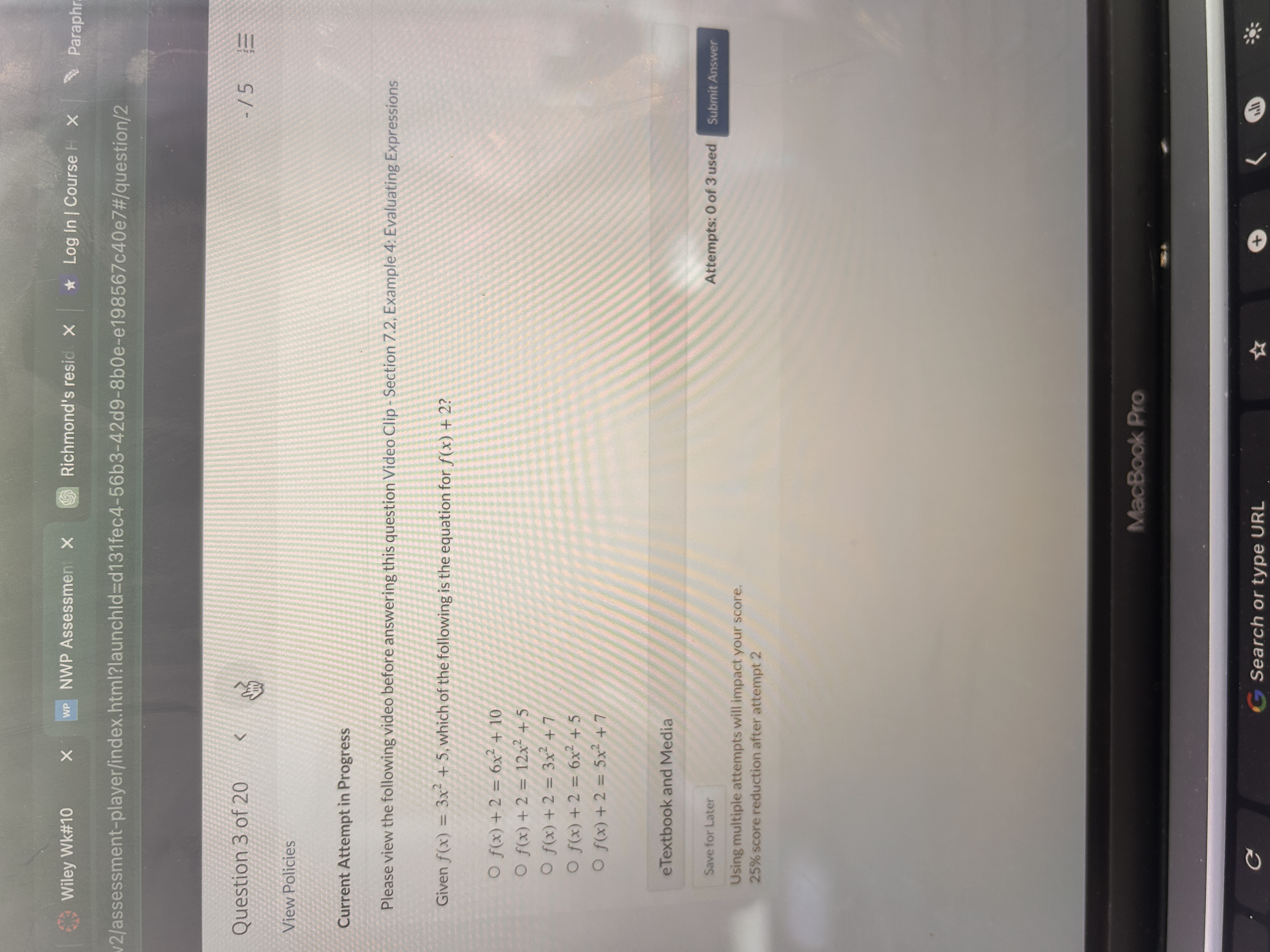 Please help. -8 -6 -4 -2 2 4 6 8 Graph C -6 Graph