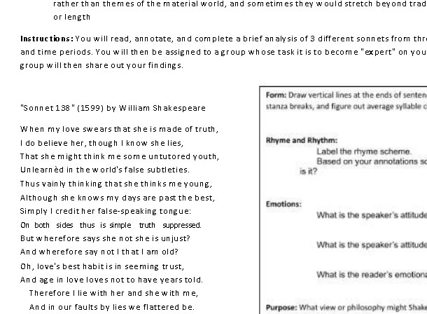 rather than themes of the material world, and