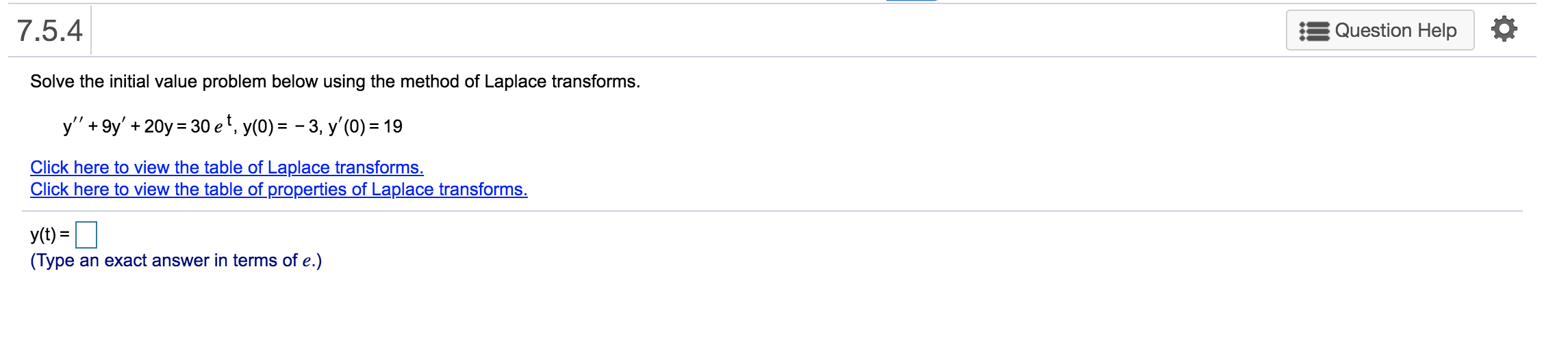 solve these question 7.5.2 . i5 Question Help ' O
