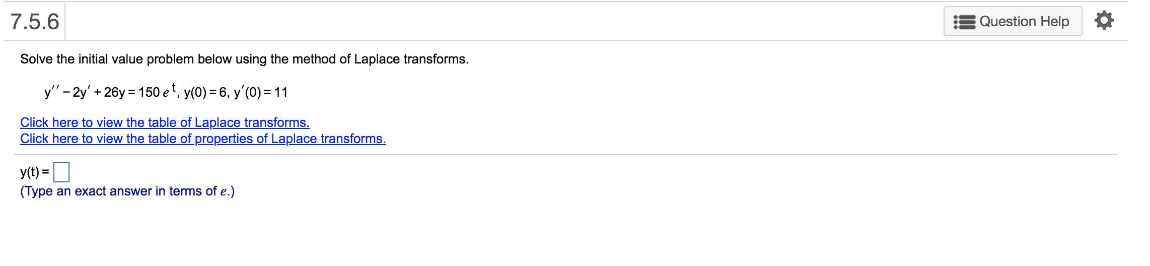 solve these question 7.5.2 . i5 Question Help ' O