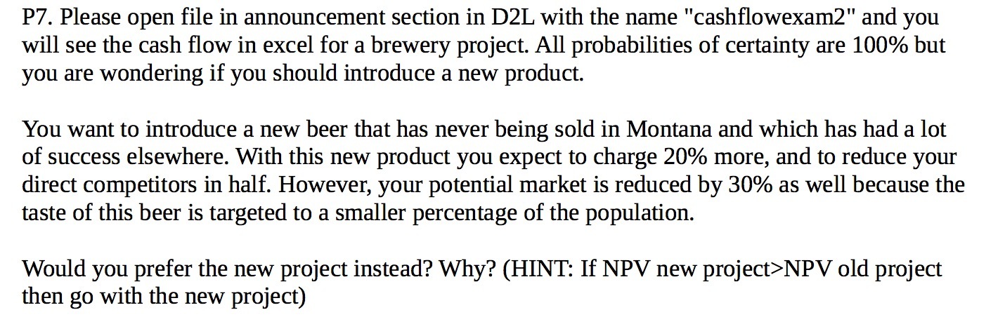 P7. Please open file in announcement section in