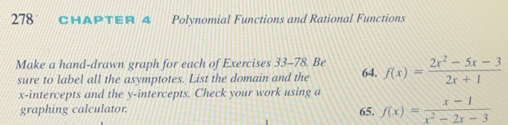 Only answer question 64 278 CHAPTER 4 Polynomial