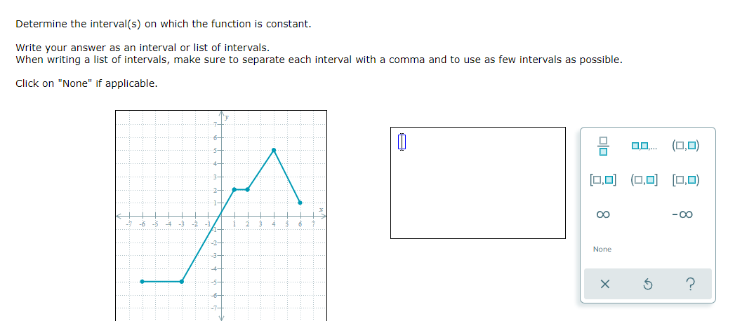question 1 For each graph below, state whether it