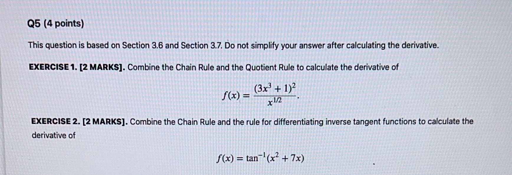 This is a Math 110 Calculus (First year of