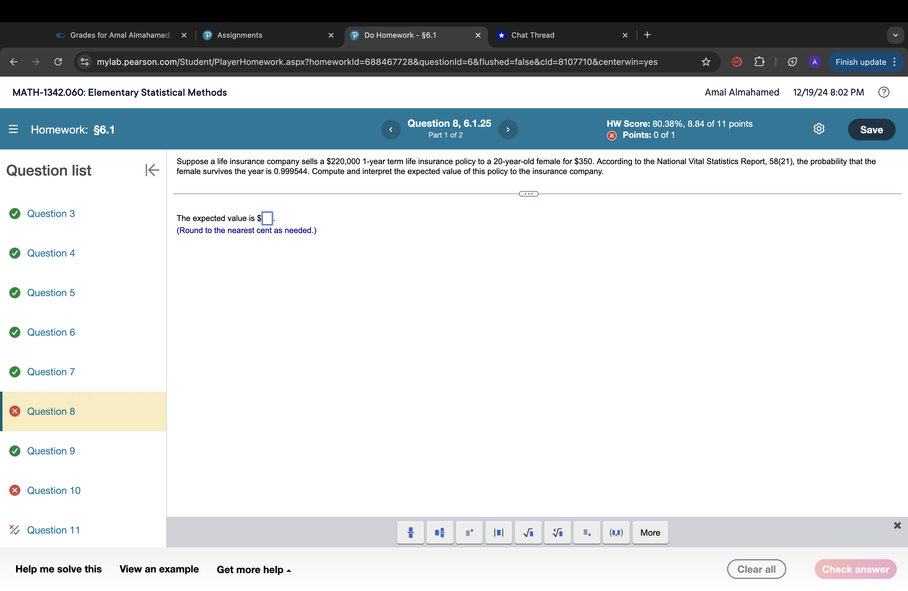 s Grades for Amal Almahamed: X P Assignments X P