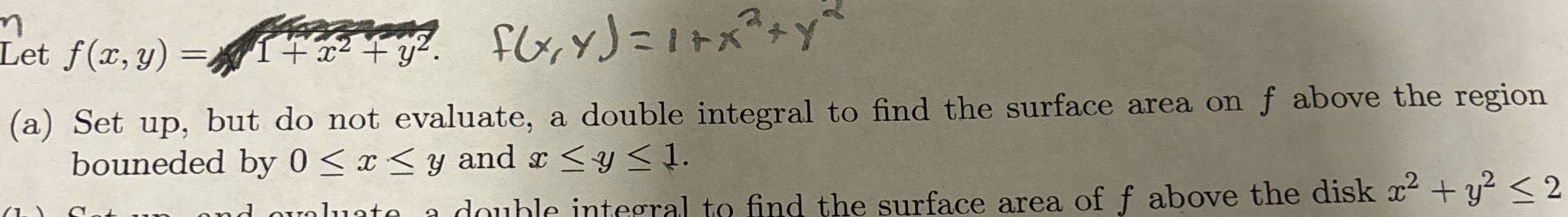 Let f (x, y) = ty ?. fly, y ) = 1 + x 3 + y (a)