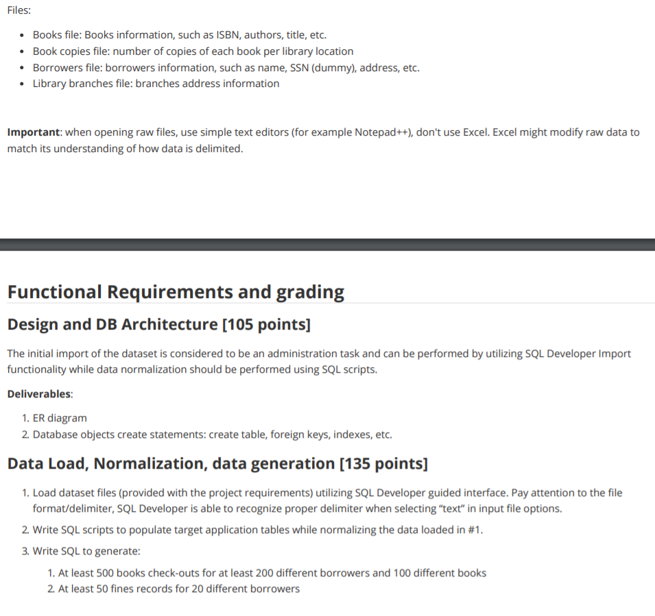 PLEASE HELP TO ANSWER THIS PROJECT Database and