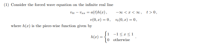 (c) Let a(t) be some function of t, and define