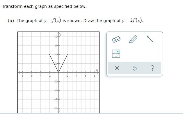 question 1 Translate each graph as specified