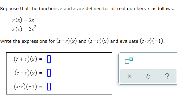 question 1 Translate each graph as specified