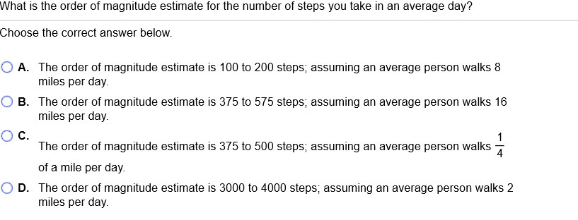 What is the order of magnitude estimate for 1the