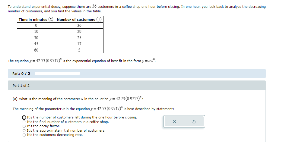 To understand exponential decay, suppose there