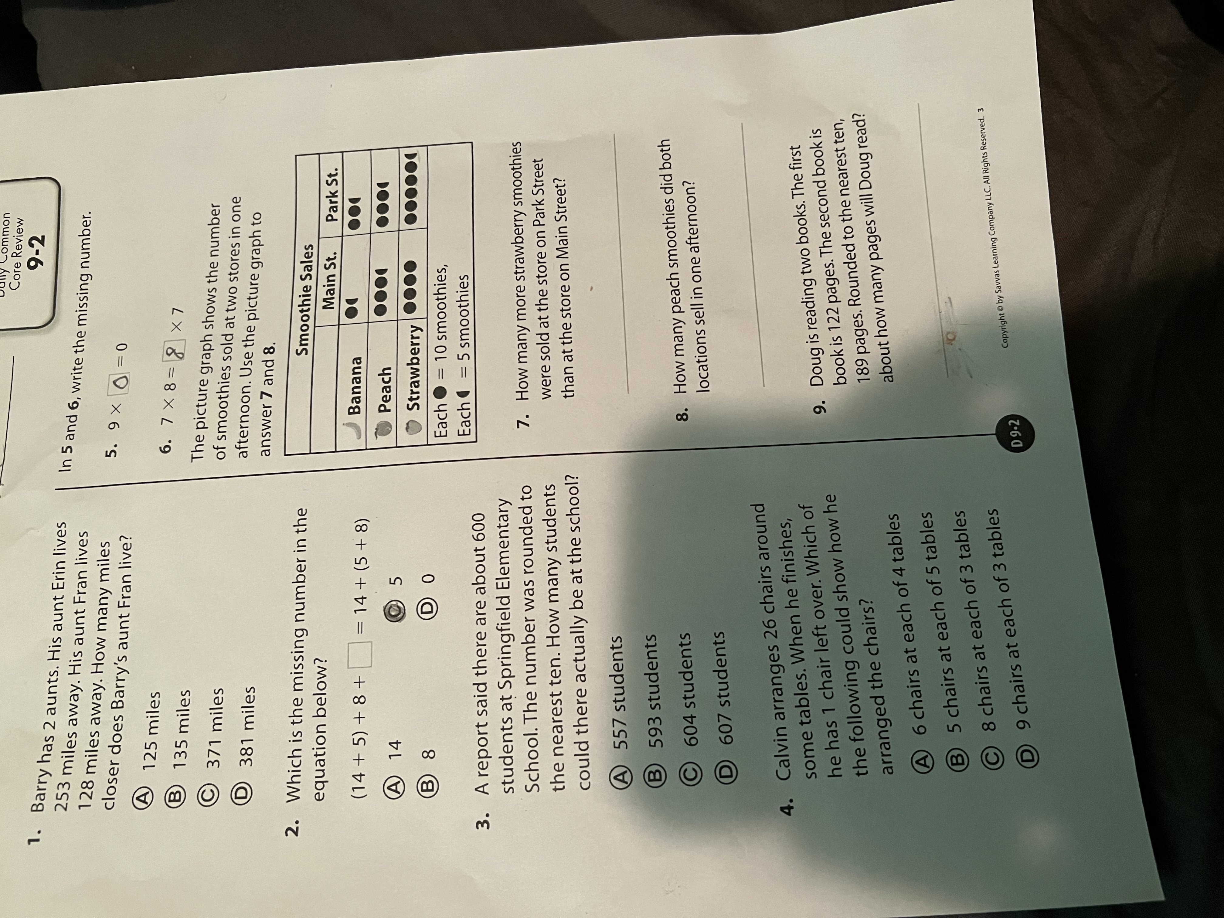 I need help with questions 1,2,3,4,5,6,7,8 and 9