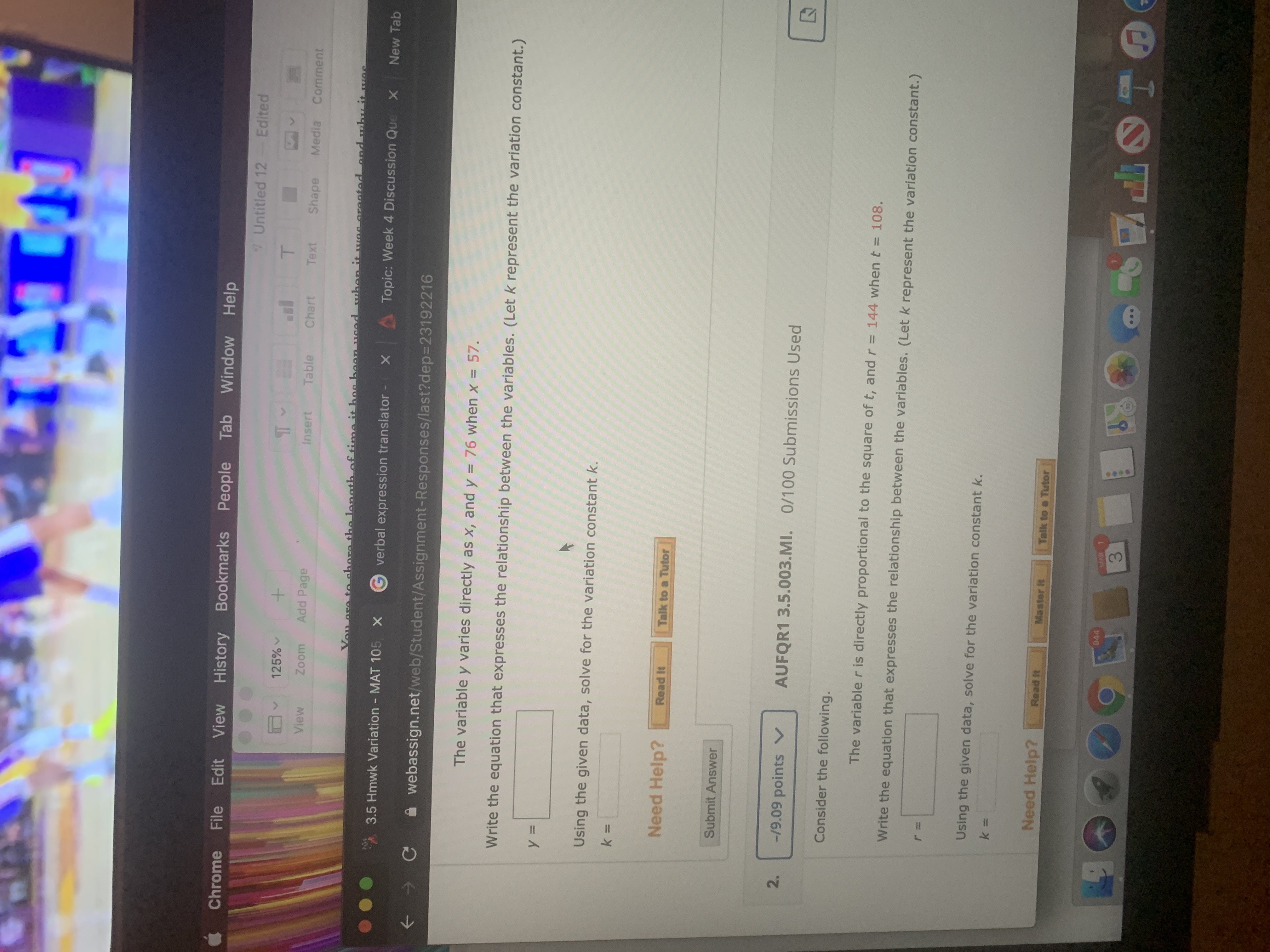 Need help thank you Chrome File Edit View History