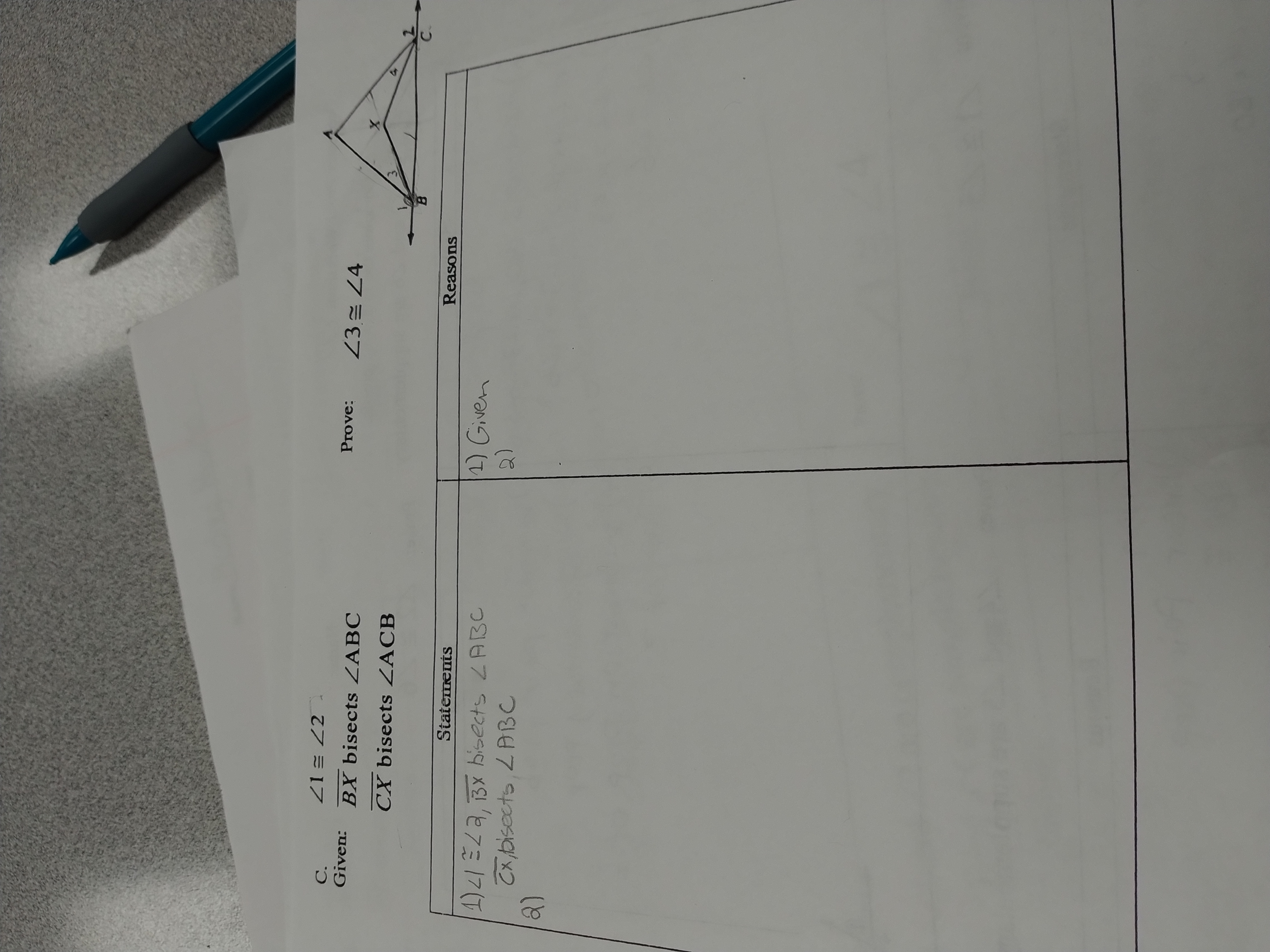 Please solve the proof for question C. My only