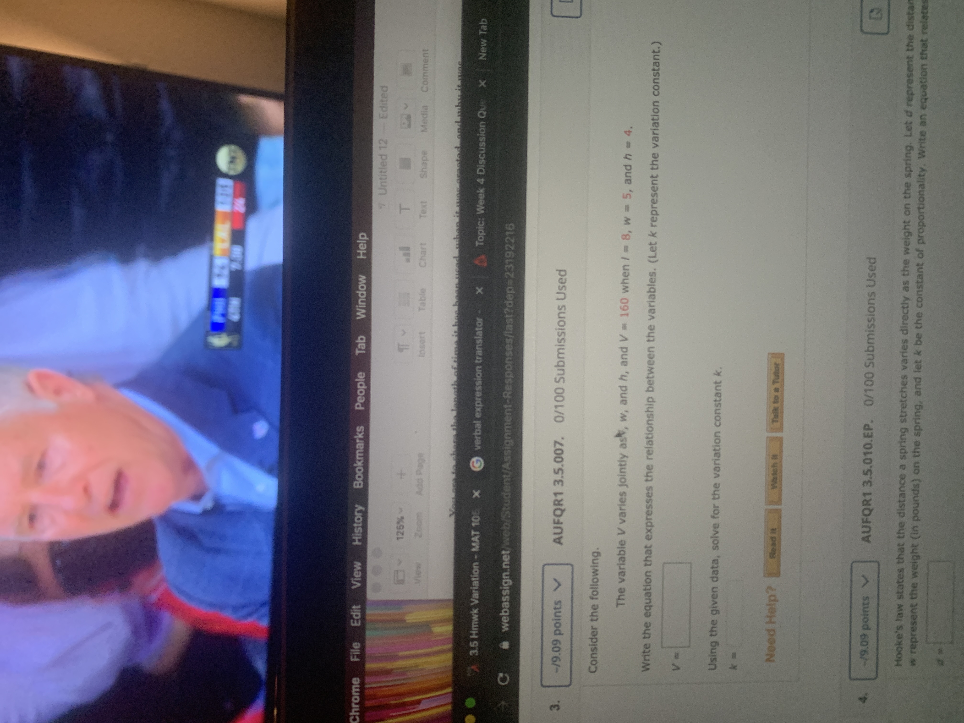 Need help thank you Chrome File Edit View History