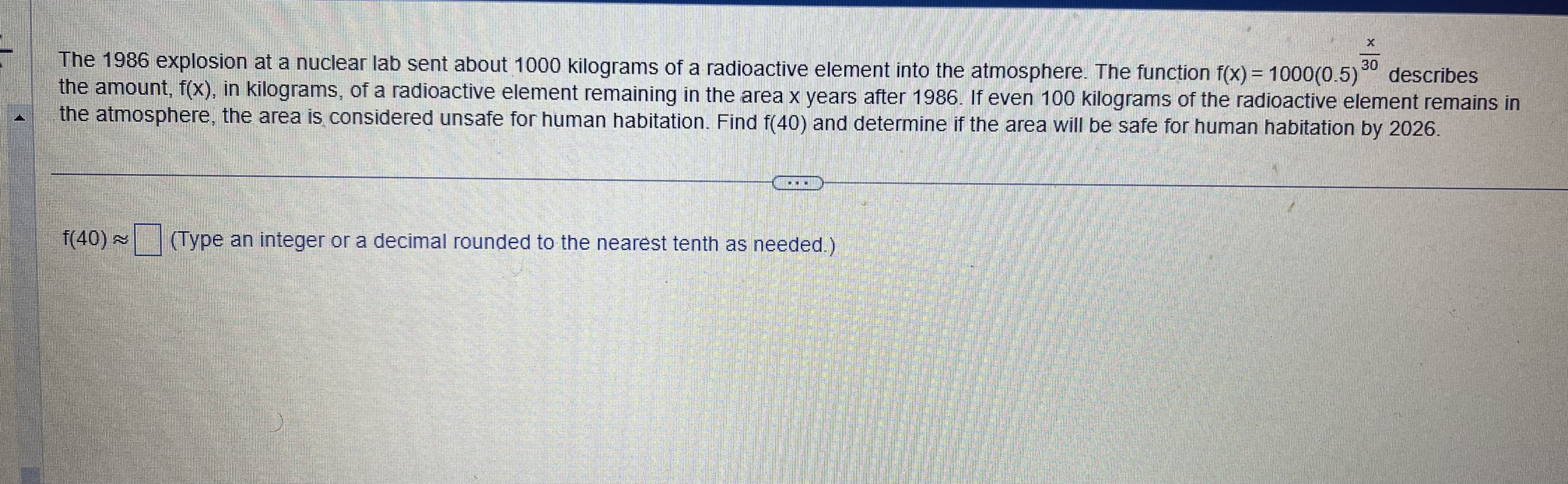 The 1986 explosion at a nuclear lab sent about